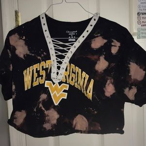 west virginia bleached shirt